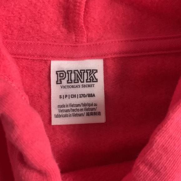 PINK everyday lounge hoodie in a very pretty pinky coral in a size small - Picture 3 of 3